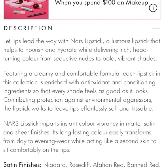 NARS matte lipstick in shade INTRIGUE - Picture 9 of 10